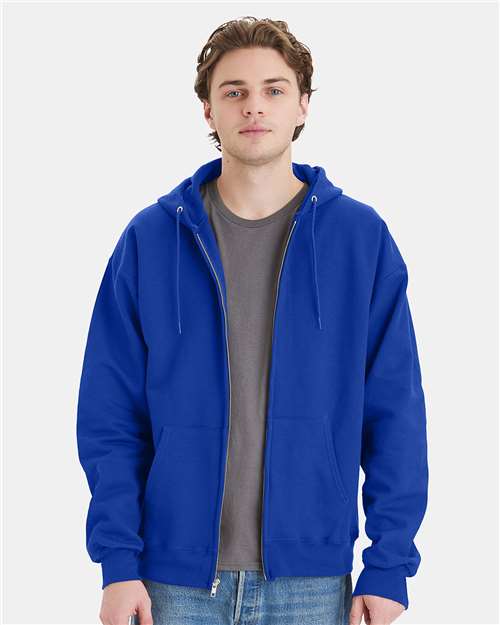 Custom Embroidered Hanes Ultimate Cotton® Full-Zip Hooded Sweatshirt F280