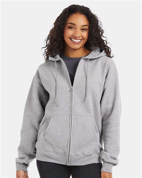 Custom Embroidered Hanes Ultimate Cotton® Full-Zip Hooded Sweatshirt F280