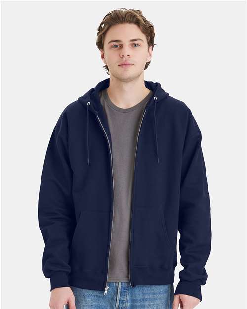Custom Embroidered Hanes Ultimate Cotton® Full-Zip Hooded Sweatshirt F280