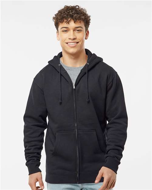 Custom Embroidered Independent Trading Co. Heavyweight Full-Zip Hooded Sweatshirt IND4000Z