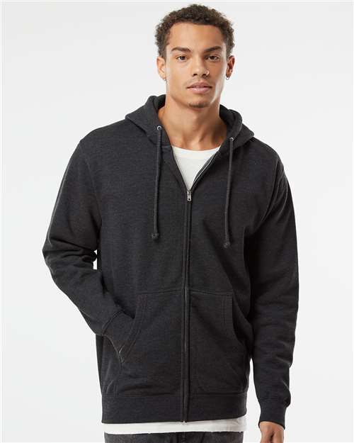 Custom Embroidered Independent Trading Co. Heavyweight Full-Zip Hooded Sweatshirt IND4000Z