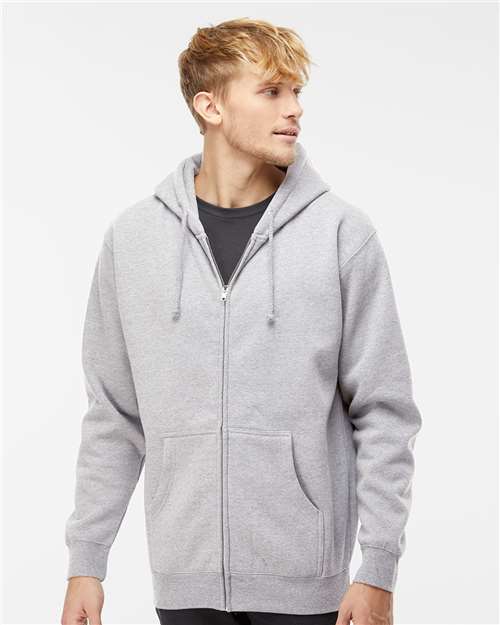 Custom Embroidered Independent Trading Co. Heavyweight Full-Zip Hooded Sweatshirt IND4000Z