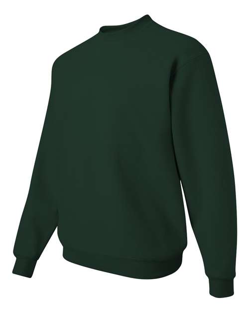 JERZEES NuBlend® Crewneck Sweatshirt 562MR Forest Green Custom Embroidered Business Logo