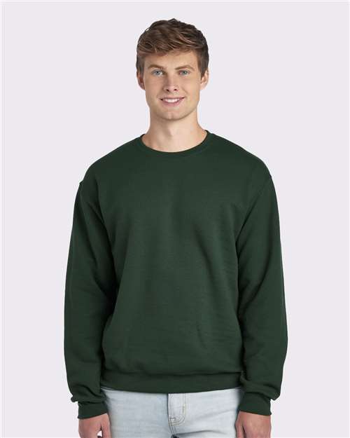 Custom Embroidered JERZEES NuBlend® Crewneck Sweatshirt 562MR Forest Green