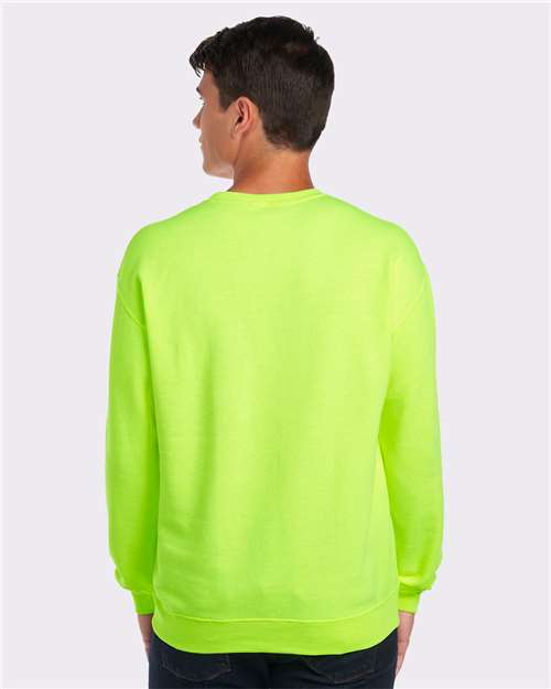 JERZEES NuBlend® Crewneck Sweatshirt 562MR Safety Green