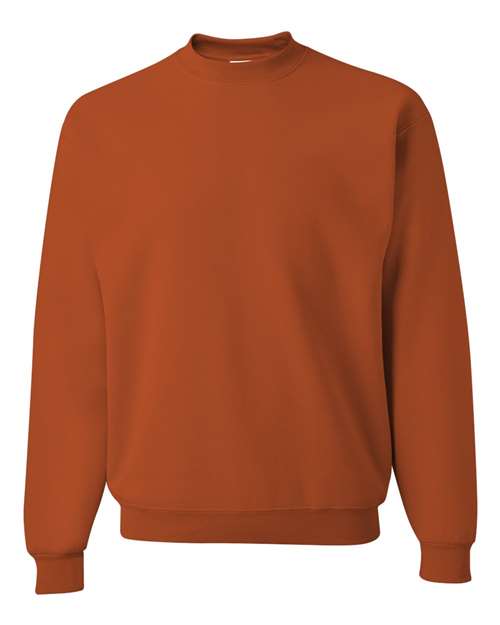 JERZEES NuBlend® Crewneck Sweatshirt 562MR Texas Orange Custom Embroidered Business Logo