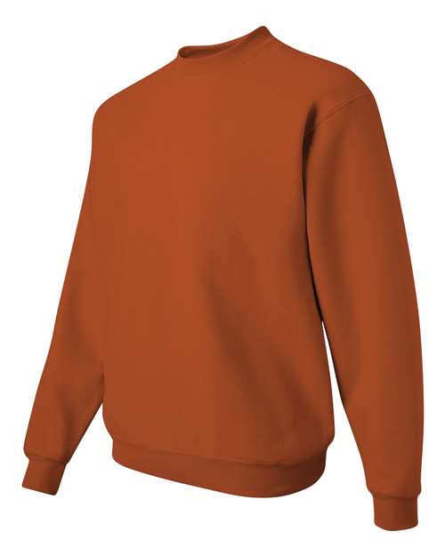 JERZEES NuBlend® Crewneck Sweatshirt 562MR Texas Orange Custom Embroidered Business Logo