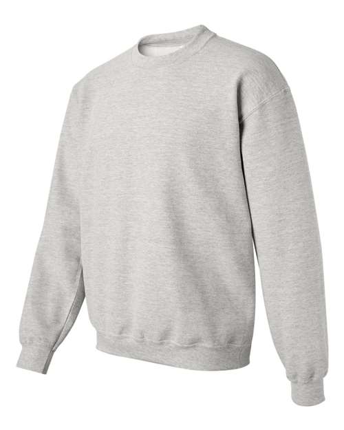 Gildan Heavy Blend™ Crewneck Sweatshirt 18000 Ash Custom Embroidered Business Logo