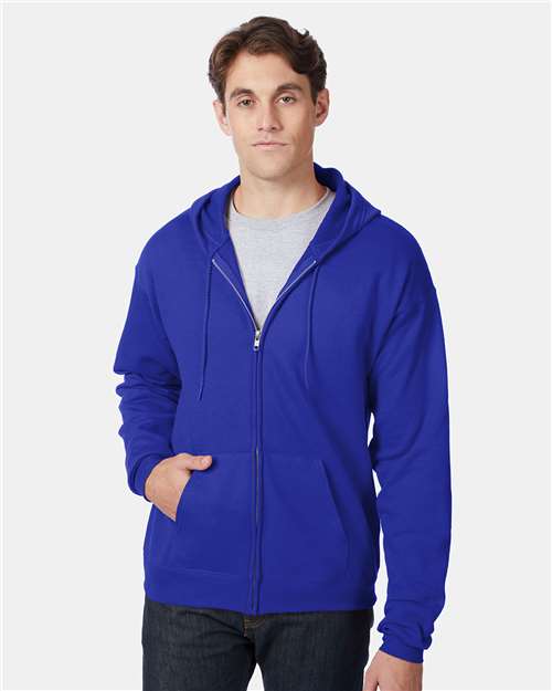 Custom Embroidered Hanes Ecosmart® Full-Zip Hooded Sweatshirt P180
