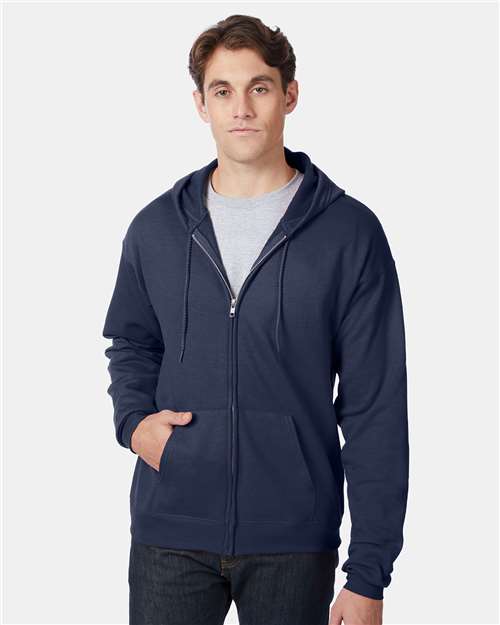 Custom Embroidered Hanes Ecosmart® Full-Zip Hooded Sweatshirt P180