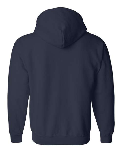 Gildan Heavy Blend™ Full-Zip Hooded Sweatshirt 18600 Maroon Custom Embroidered Business Logo