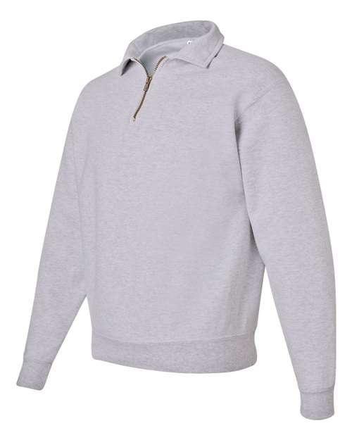 JERZEES Super Sweats NuBlend® Quarter-Zip Cadet Collar Sweatshirt 4528MR Custom Embroidered Business Logo