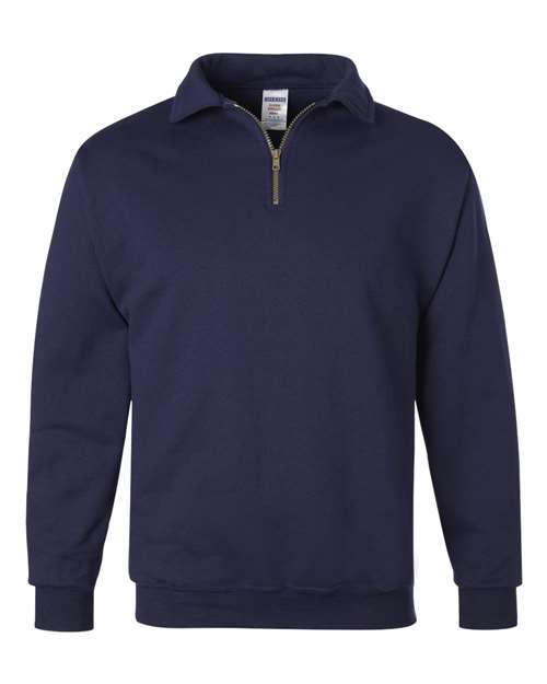 JERZEES Super Sweats NuBlend® Quarter-Zip Cadet Collar Sweatshirt 4528MR Custom Embroidered Business Logo