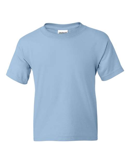 Gildan DryBlend® Youth T-Shirt 8000B Light Blue Custom Embroidered Business Logo