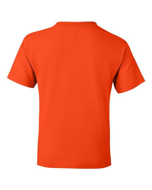 Gildan DryBlend® Youth T-Shirt 8000B Orange Custom Embroidered Business Logo