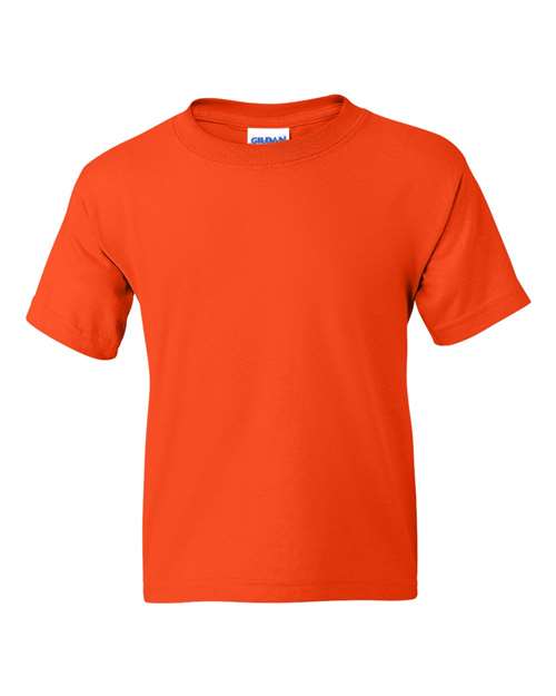 Gildan DryBlend® Youth T-Shirt 8000B Orange Custom Embroidered Business Logo
