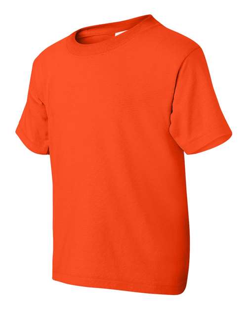 Gildan DryBlend® Youth T-Shirt 8000B Orange Custom Embroidered Business Logo
