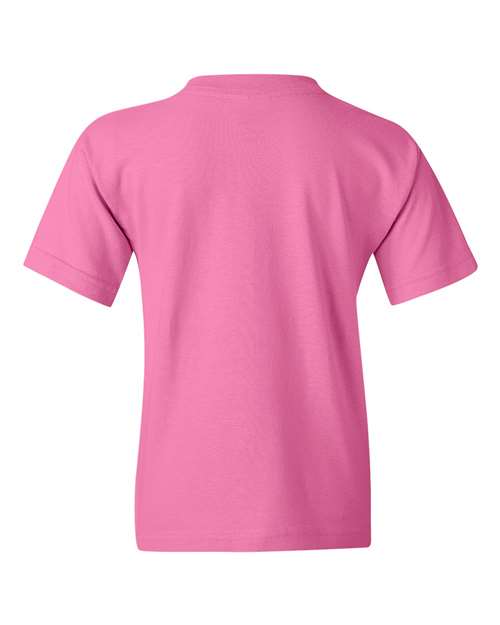 Gildan Heavy Cotton™ Youth T-Shirt 5000B Azalea Custom Embroidered Business Logo