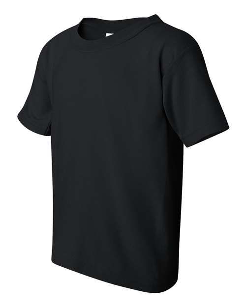 Gildan Heavy Cotton™ Youth T-Shirt 5000B Black Custom Embroidered Business Logo