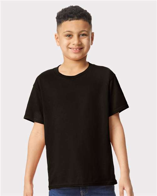 Custom Embroidered Gildan Heavy Cotton™ Youth T-Shirt 5000B Black
