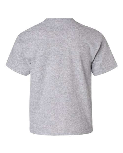 Gildan Heavy Cotton™ Youth T-Shirt 5000B Sky Custom Embroidered Business Logo