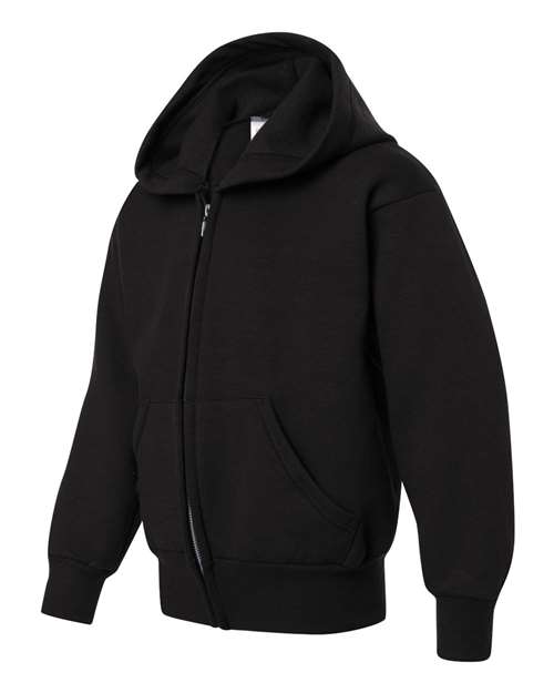 Hanes EcoSmart® Youth Full-Zip Hooded Sweatshirt P480