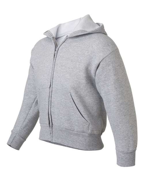 Hanes EcoSmart® Youth Full-Zip Hooded Sweatshirt P480