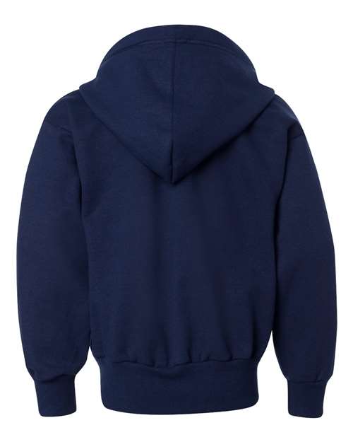 Hanes EcoSmart® Youth Full-Zip Hooded Sweatshirt P480