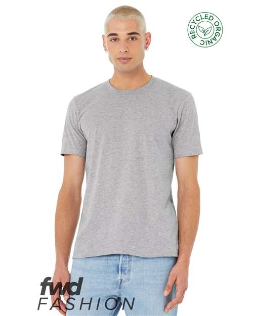 Custom Embroidered BELLA + CANVAS FWD Fashion Jersey Recycled Organic Tee 3001RCY