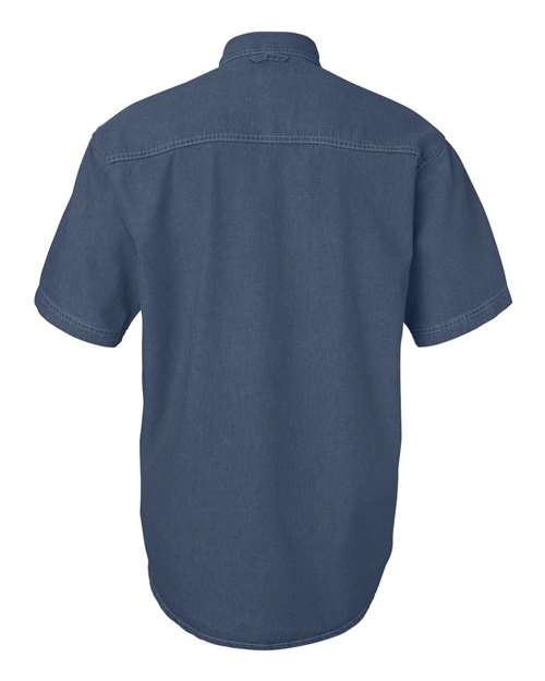 Sierra Pacific Denim Short Sleeve Shirt Tall Sizes 6211