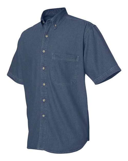 Sierra Pacific Denim Short Sleeve Shirt Tall Sizes 6211