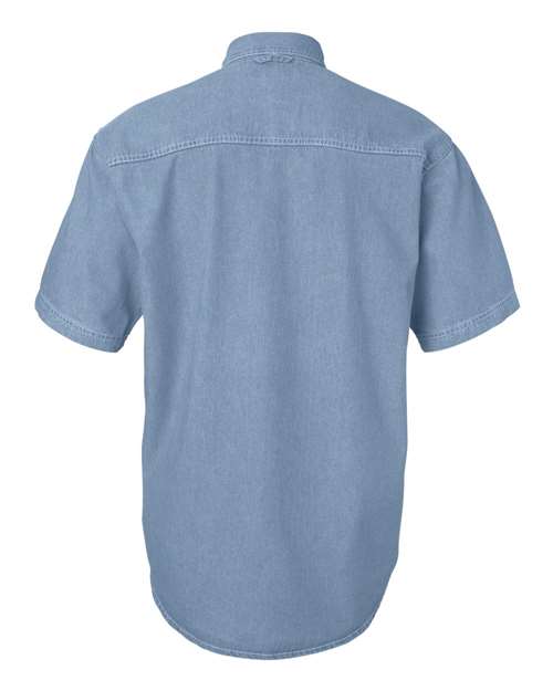 Sierra Pacific Denim Short Sleeve Shirt Tall Sizes 6211