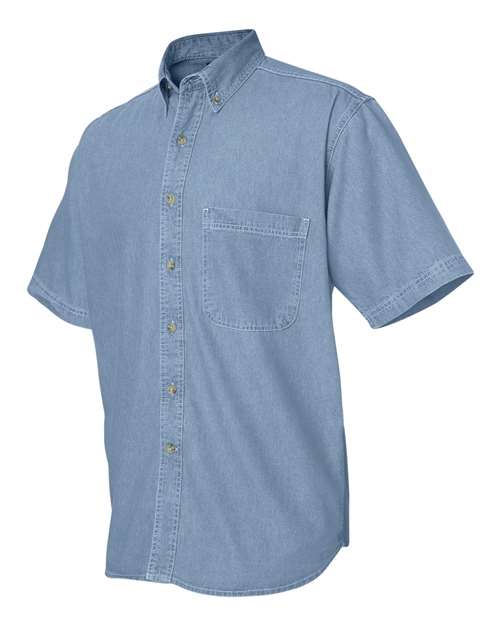 Sierra Pacific Denim Short Sleeve Shirt Tall Sizes 6211
