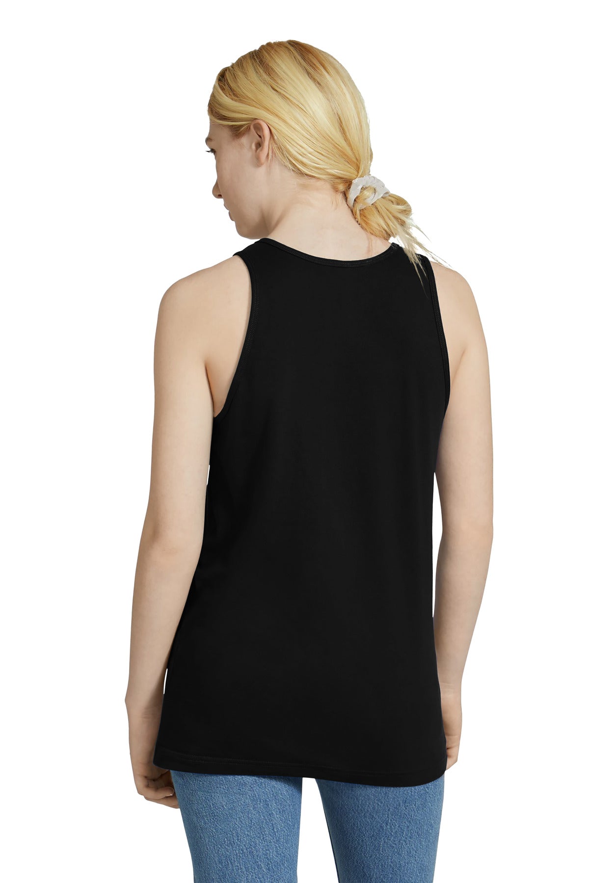 Custom Embroidered American Apparel Fine Jersey Unisex Tank 2408,Black