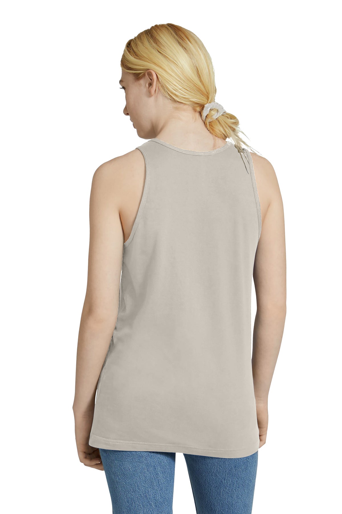 Custom Embroidered American Apparel Fine Jersey Unisex Tank 2408,New Silver