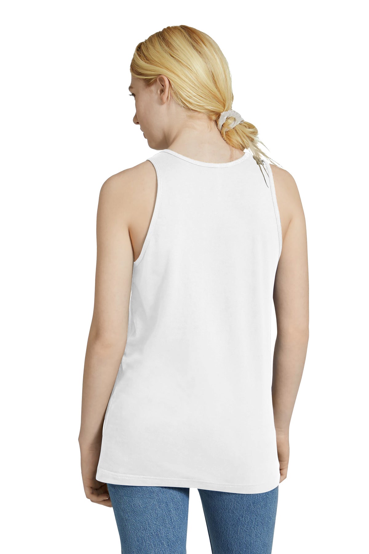 Custom Embroidered American Apparel Fine Jersey Unisex Tank 2408,White
