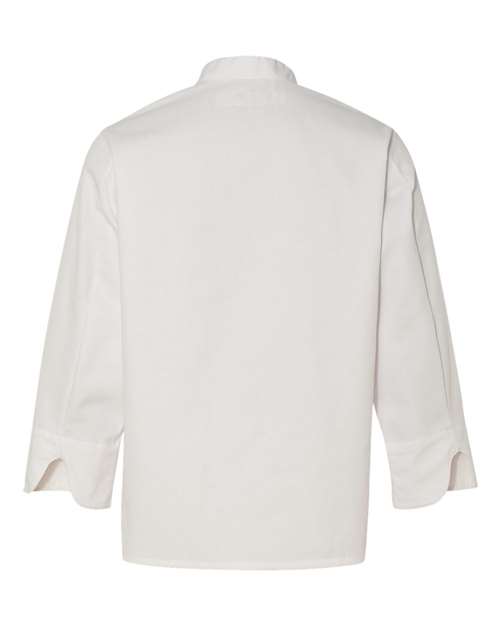 Chef Designs Button Chef Coat with Thermometer Pocket 0413 Custom Embroidered Business Logo