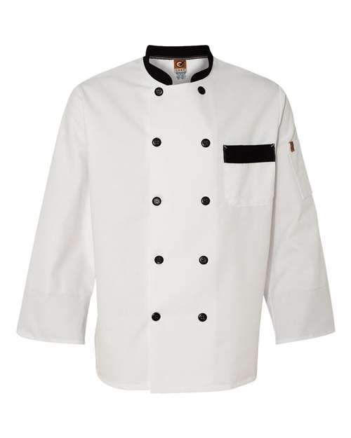Chef Designs Garnish Chef Coat KT74 Custom Embroidered Business Logo
