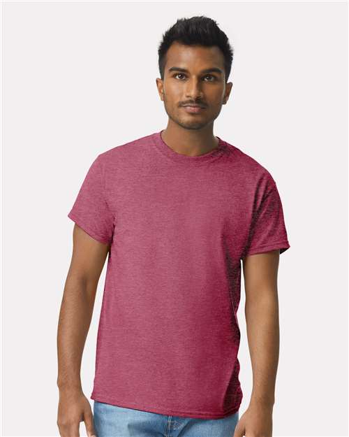 Custom Embroidered Gildan Ultra Cotton® T-Shirt 2000 Heather Cardinal