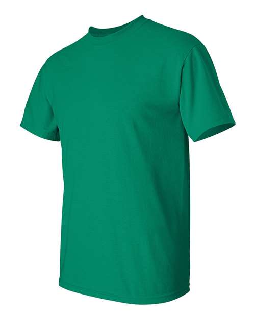 Gildan Women’s 1X1 Baby Rib Raglan Three-Quarter Sleeve Tee 2000 Kelly Custom Embroidered Business Logo