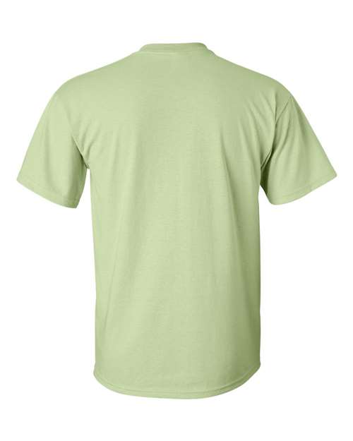 Gildan Women’s 1X1 Baby Rib Raglan Three-Quarter Sleeve Tee 2000 Pistachio Custom Embroidered Business Logo