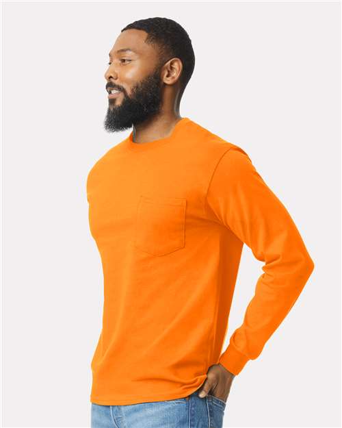 Gildan Ultra Cotton® Long Sleeve Pocket T-Shirt 2410