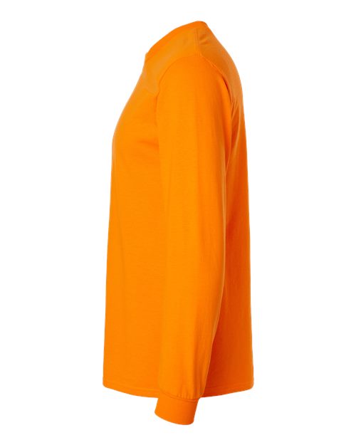 Gildan Ultra Cotton® Long Sleeve T-Shirt 2400 Safety Orange