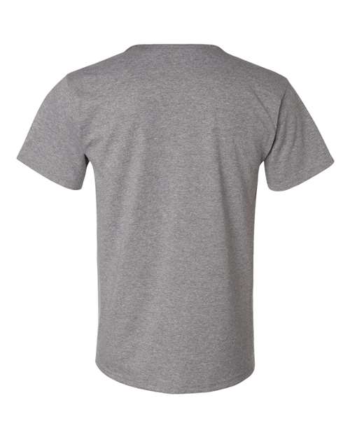 JERZEES Dri-Power® 50/50 T-Shirt 29MR Neon Yellow Custom Embroidered Business Logo