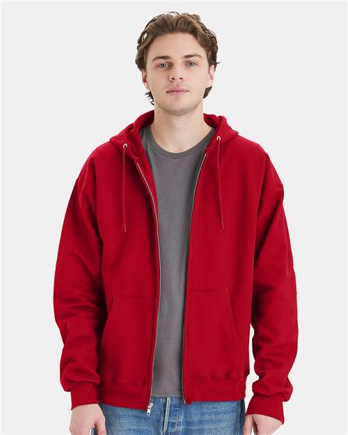 Custom Embroidered Hanes Ultimate Cotton® Full-Zip Hooded Sweatshirt F280