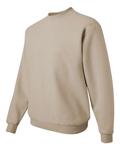 JERZEES NuBlend® Crewneck Sweatshirt 562MR Sandstone Custom Embroidered Business Logo