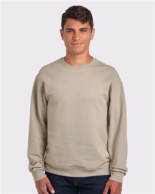 Custom Embroidered JERZEES NuBlend® Crewneck Sweatshirt 562MR Sandstone