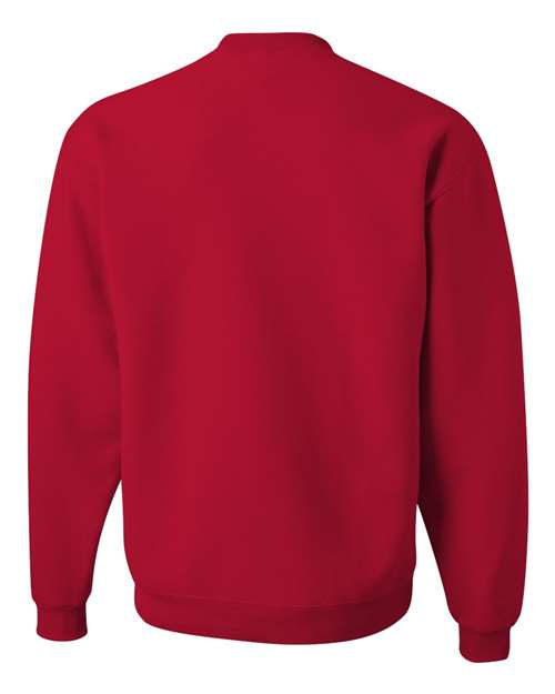 JERZEES NuBlend® Crewneck Sweatshirt 562MR Texas Orange Custom Embroidered Business Logo