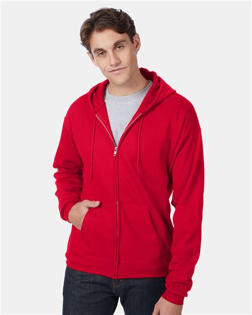 Custom Embroidered Hanes Ecosmart® Full-Zip Hooded Sweatshirt P180