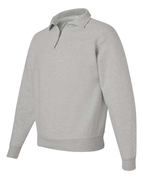 JERZEES Super Sweats NuBlend® Quarter-Zip Cadet Collar Sweatshirt 4528MR Custom Embroidered Business Logo